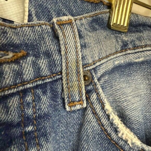 Reformation Jord Kick Flare Jean Women 24 Blue‎ Wash Denim Festive Casual - Picture 7 of 9